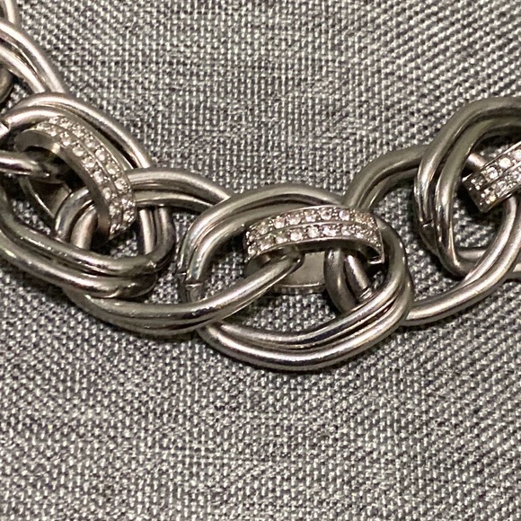 Statement Rhinestone Chain Necklace - Picture 3 of 3